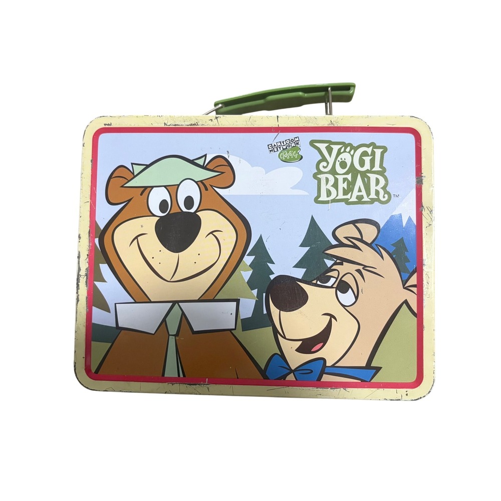 Vintage 1999 Yogi Bear Metal Lunch Box Tin Box Co Cartoon Network Hanna-Barbera